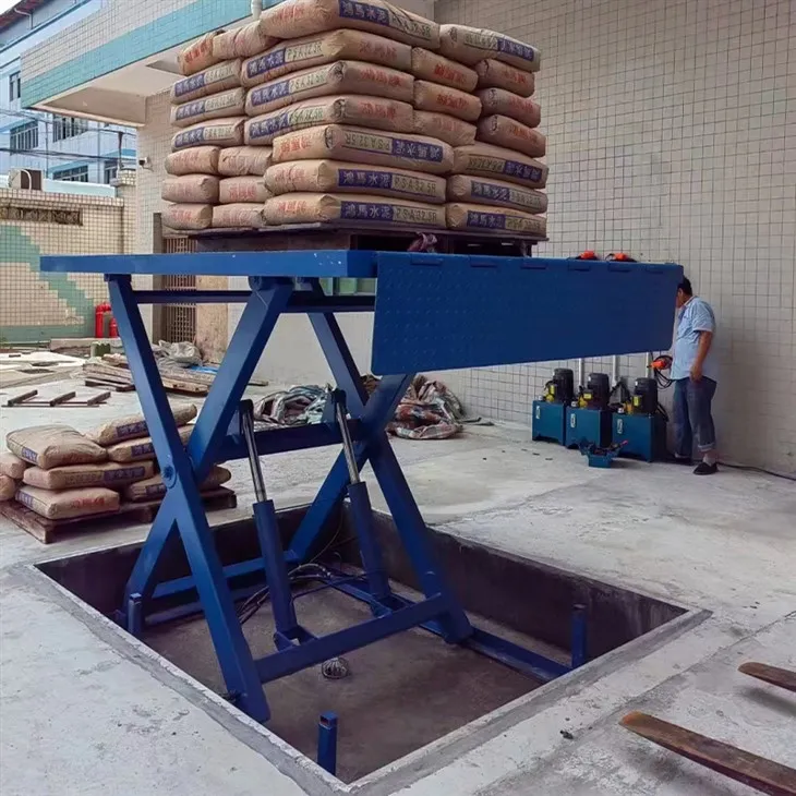 2 ٹن کینچی لفٹ میزیں۔